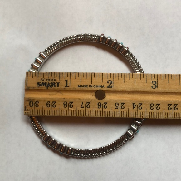 Graziano Crystal & Turquoise Bangle Bracelet Set - Picture 6 of 6